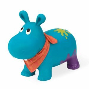 Inflatable Hippo Ride-On Bouncer — Active Play Toy for Toddlers (18+ Months)